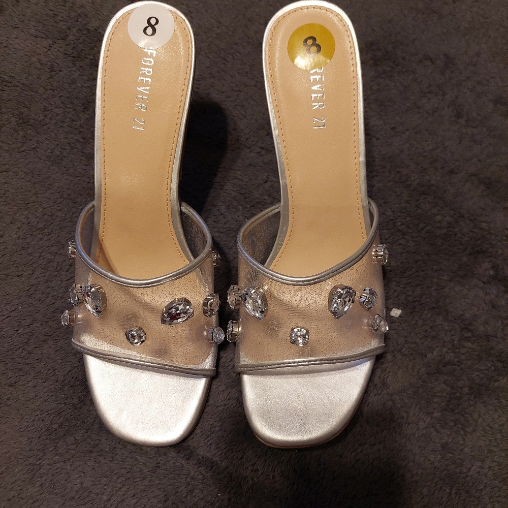 Silver stud shoes
